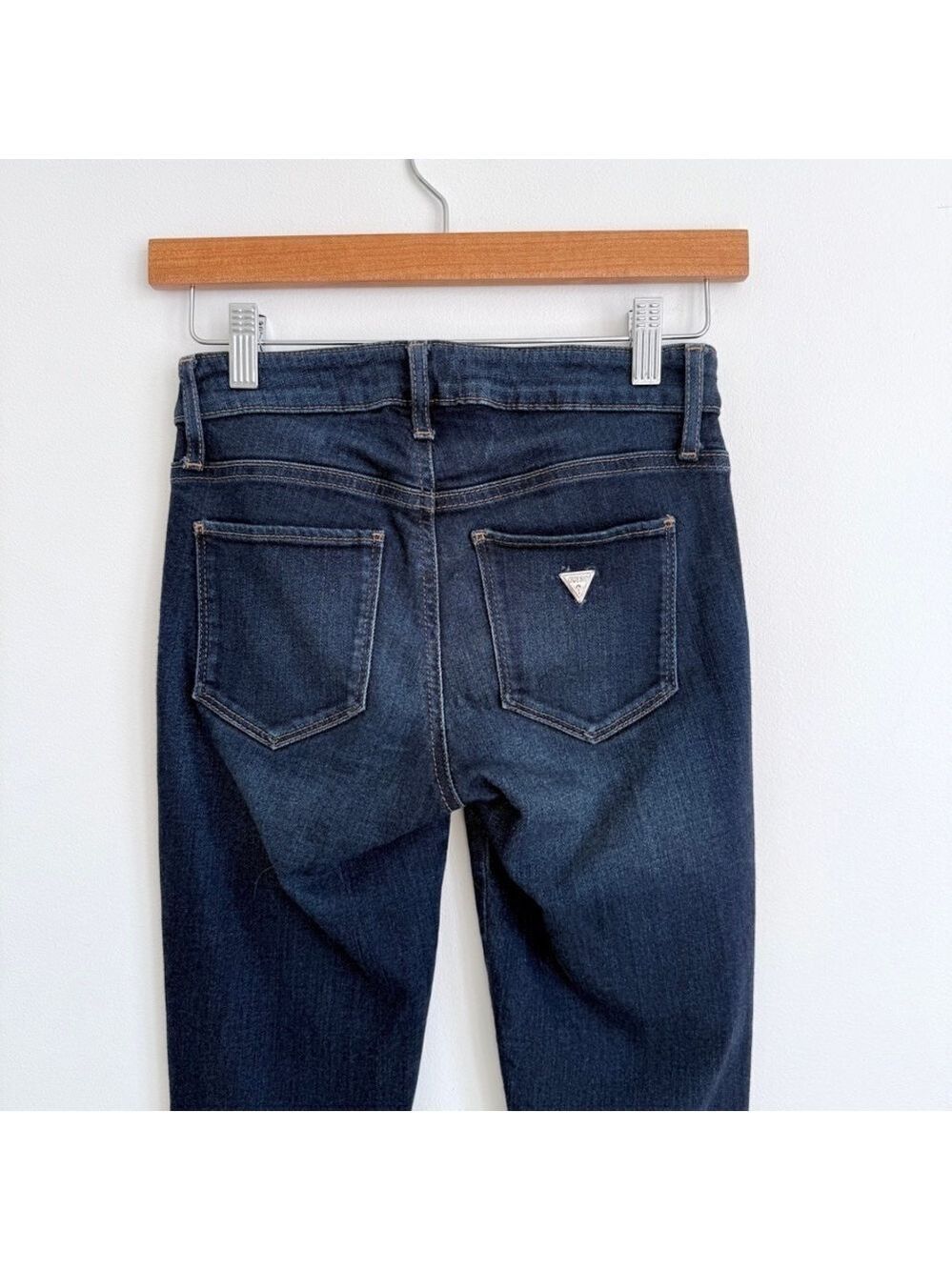 Guess Los Angeles Sexy Curve Dark Wash Womens Denim Jeans Size 24 Mid Rise - Picture 4 of 11